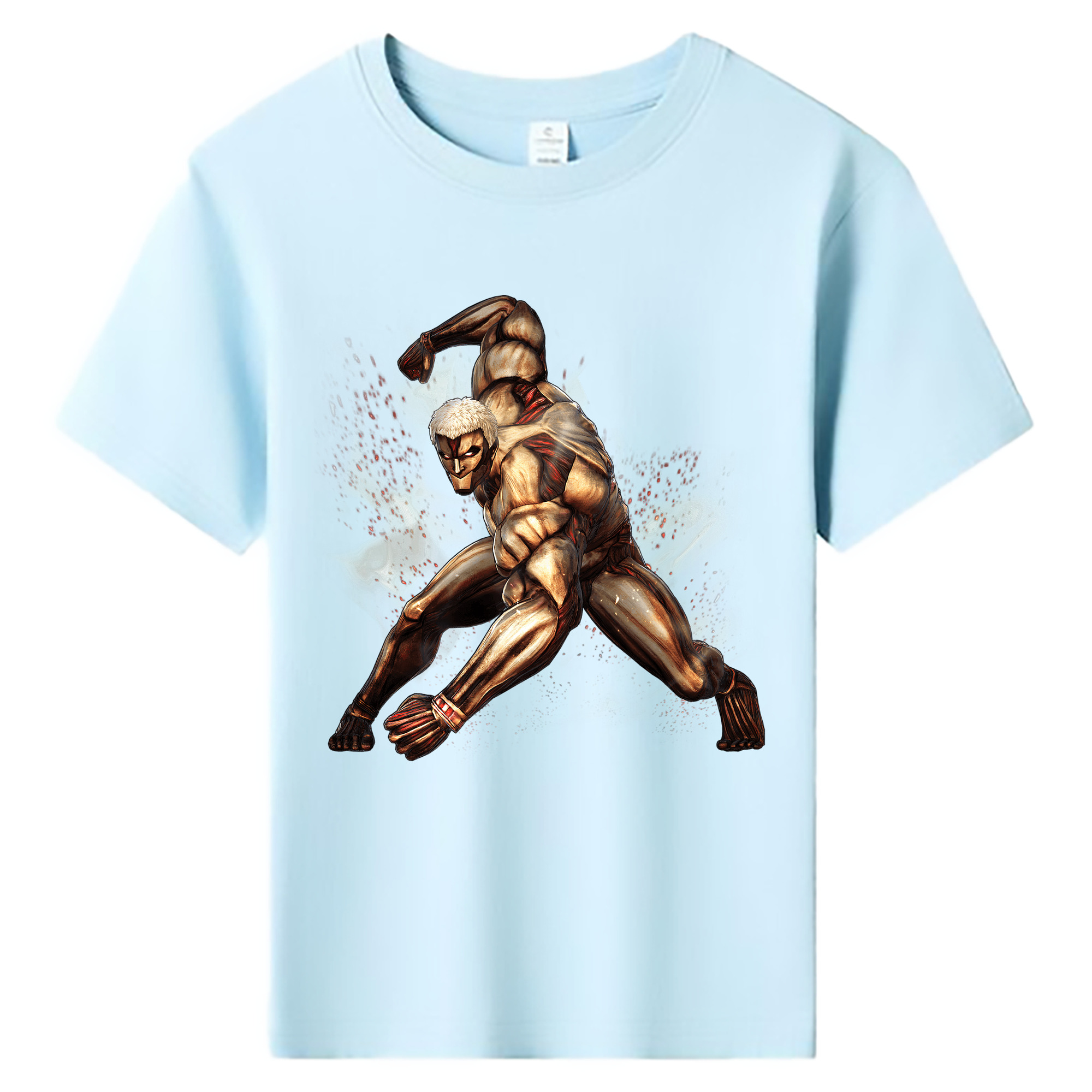 （画像用） 進撃の巨人 Attack on Titan 綿100％キッズTシャツ（フロントプリント）